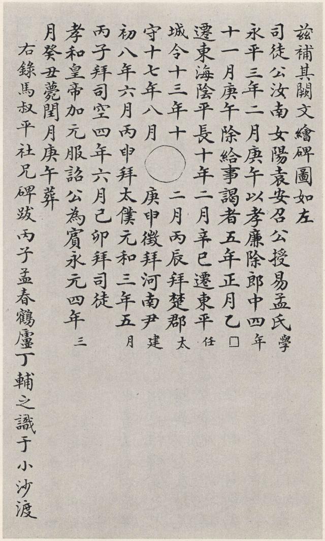 袁安碑-拓本之二